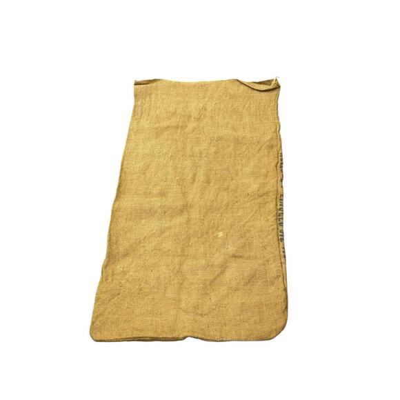 Antique Spencer Kellogg’s Soybean Oil Meal 100 LB Feed Sack Jute Burlap 21X38 - Picture 4 of 9